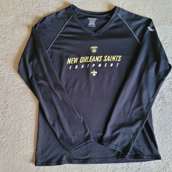 Reebok NFL New Orleans Saints long sleeve shirt size large - Picture 3 of 12